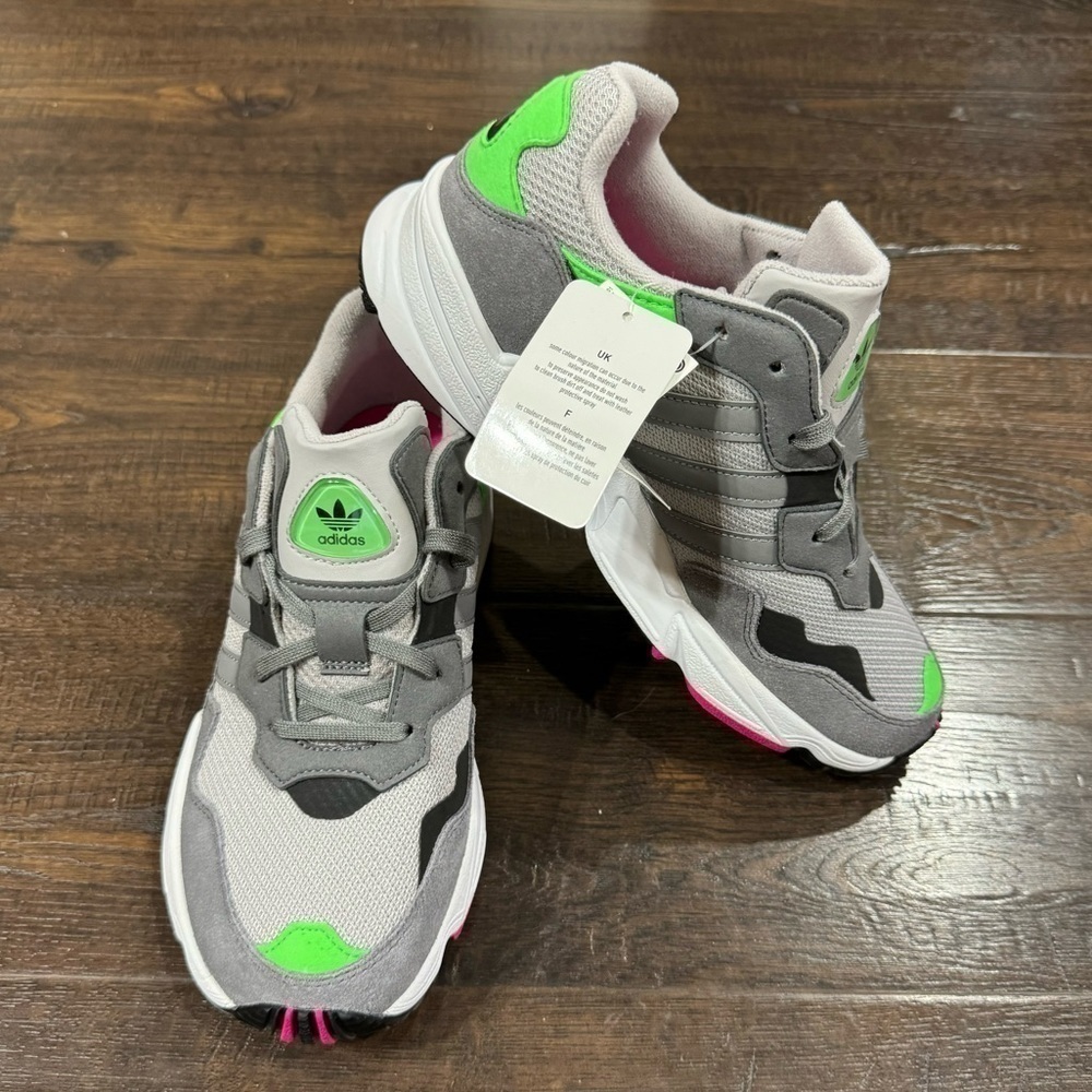 Adidas Yung 96 Off White Solar Green Sneaker Size 7 Women